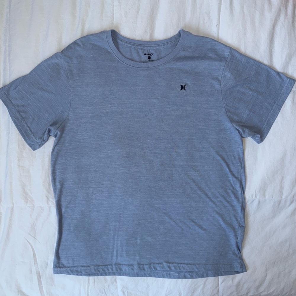 Men’s Hurley Icon Short Sleeve T-Shirt In Light Blue Heathered Color